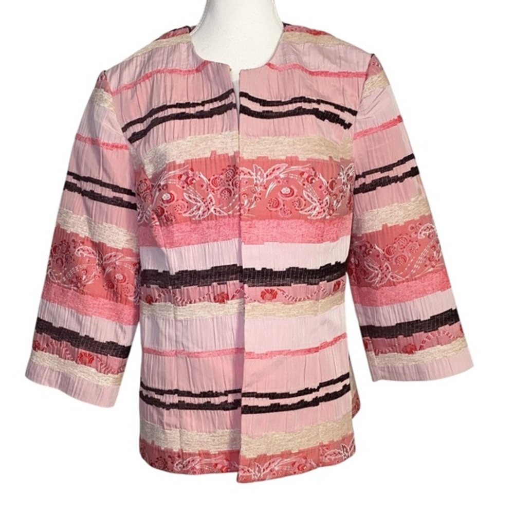 K Studio Vintage Patchwork Lightweight Blazer - image 1